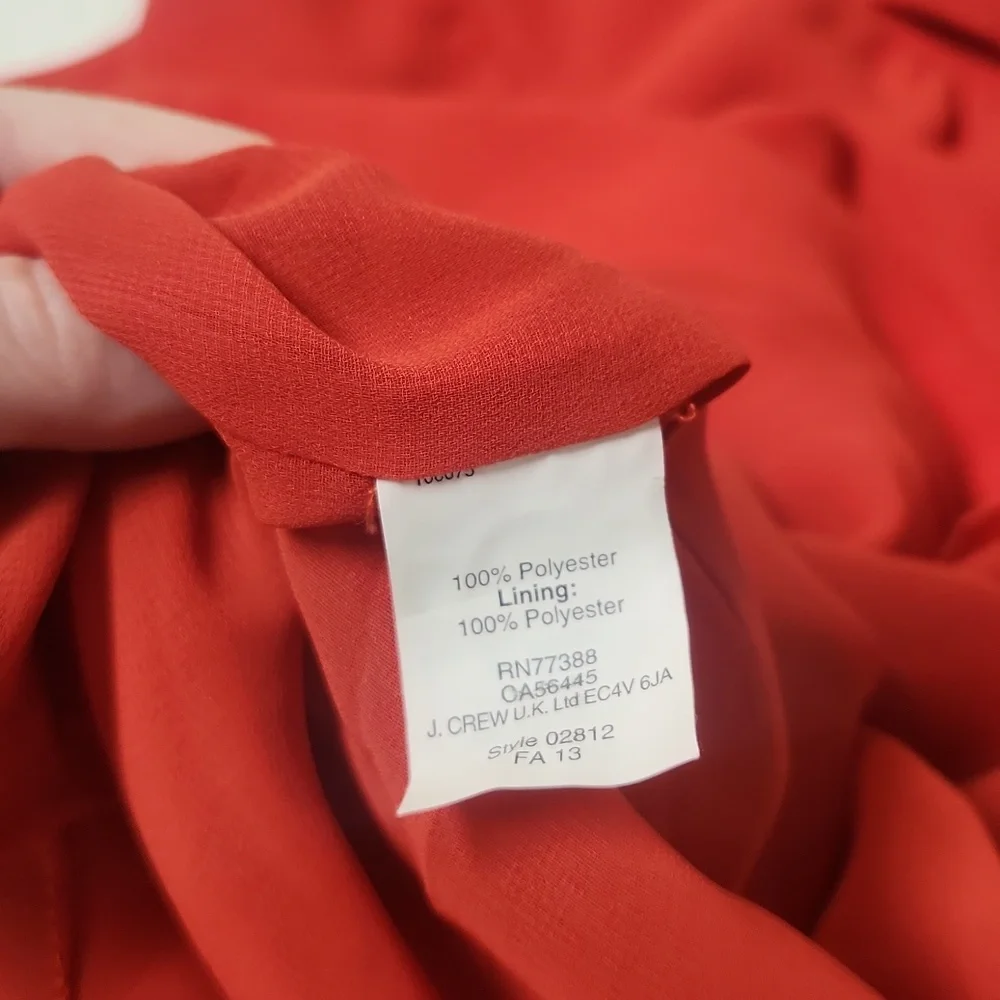 J. Crew Orange cap sleeve dress, size 8 - Picture 8 of 8